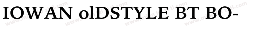 IOWAN olDSTYLE BT BO字体转换